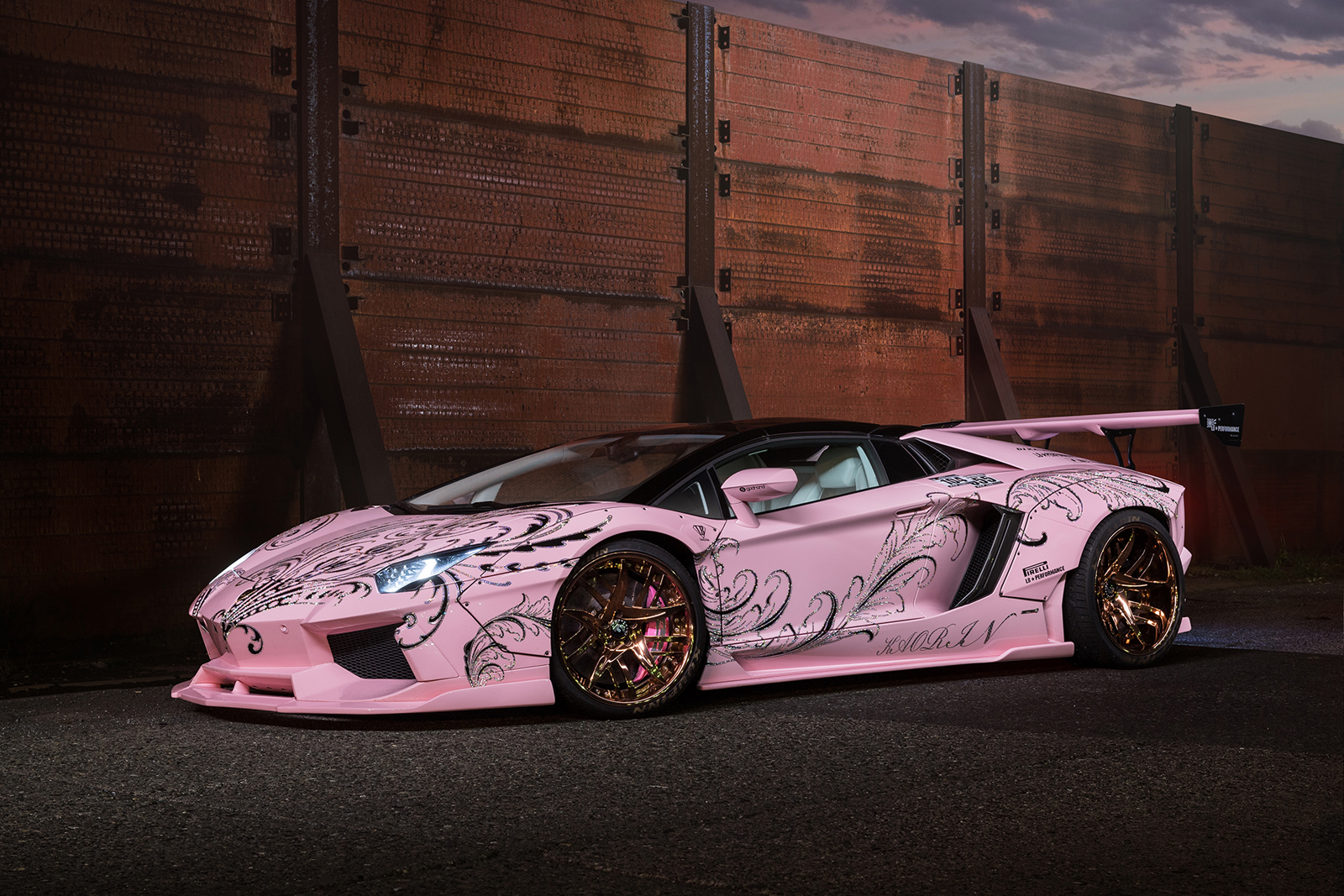 Pale Pink Liberty Walk Lamborghini Aventador Is Hard To ...
