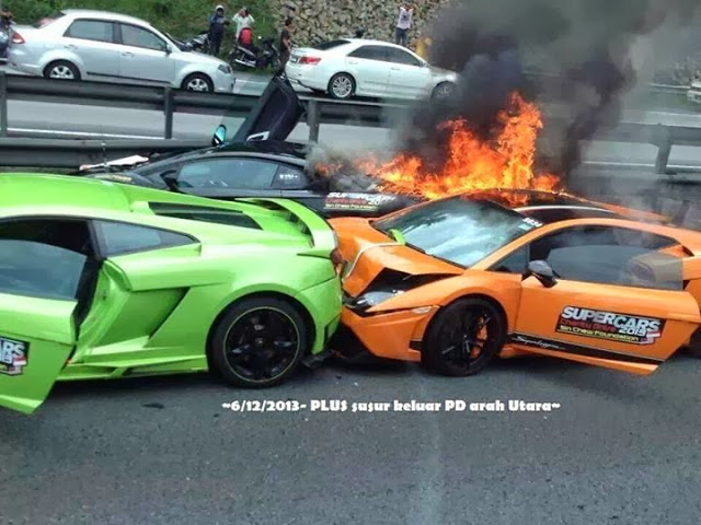 Two Lamborghini Gallardo's and One Lamborghini Aventador ...