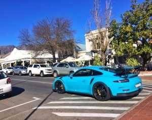 blue porsche 991 gt3 rs south africa