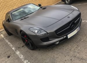matte grey mercedes-benz sls amg south africa