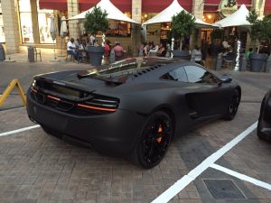 matte black mclaren 12c