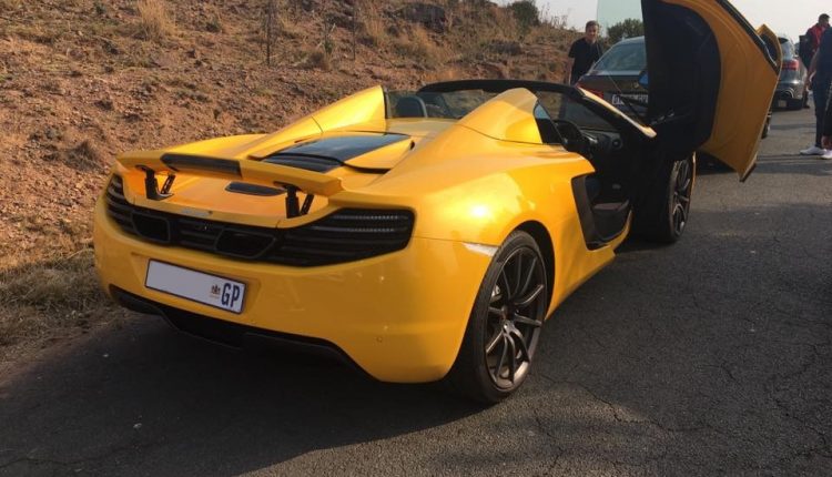 yellow mclaren 12c spider south africa