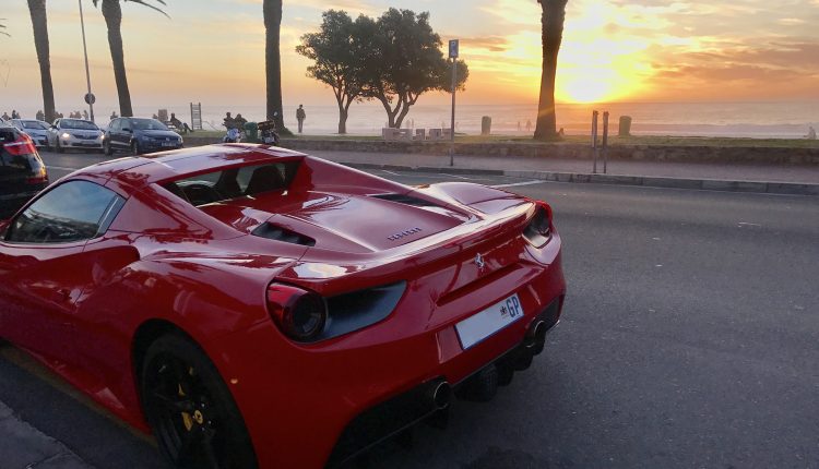 ferrari 488 spider camps bay south africa