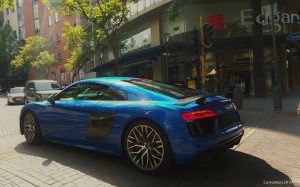 blue audi r8 v10 plus south africa