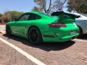 green porsche 997 gt3 rs south africa