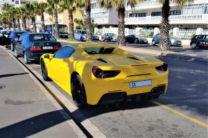 yellow ferrari 488 spider south africa