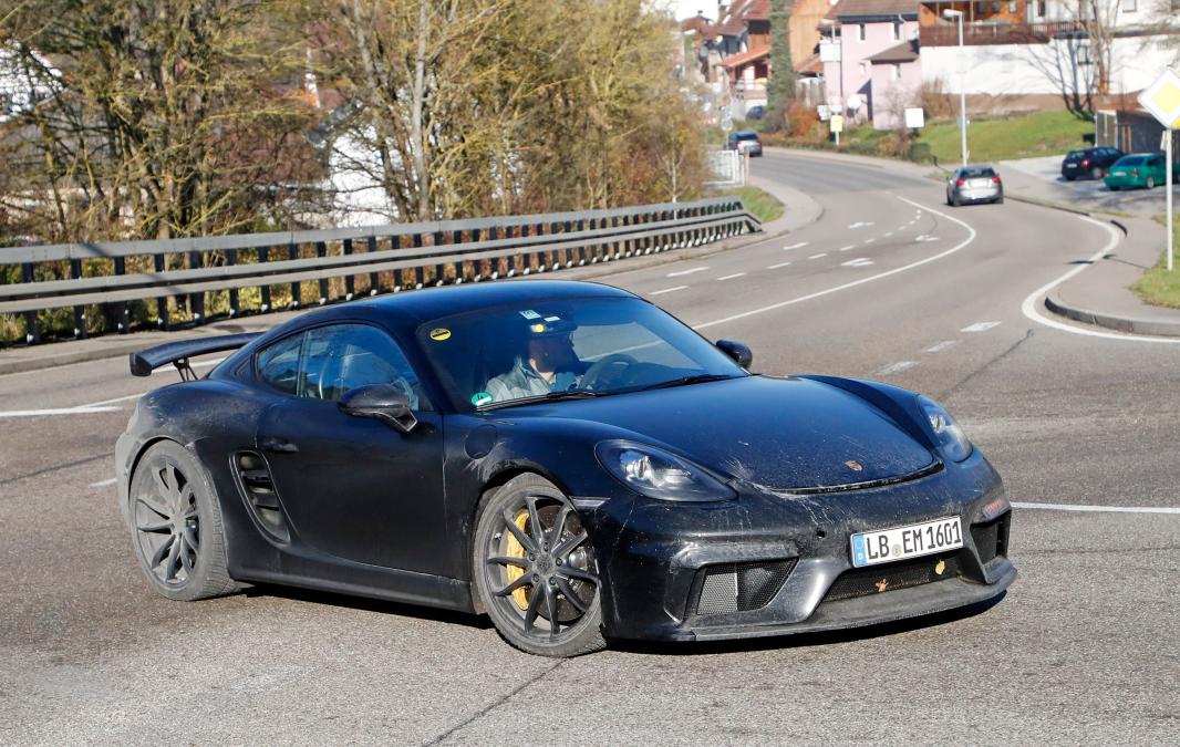 Porsche 718 Cayman GT4 Spotted Testing