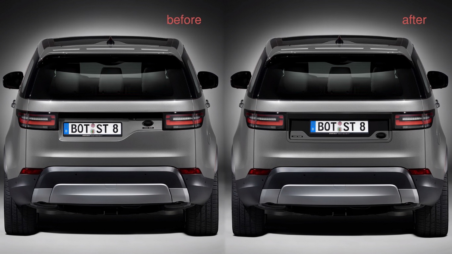 Range rover rear shop end