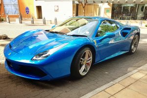blue ferrari 488 spider south africa