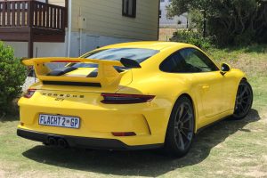 racing yellow porsche 991.2 gt3 south africa