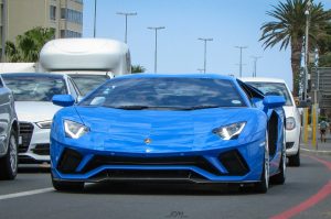 blue lamborghini aventador s south africa