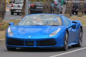 blu ferrari 488 spider south africa