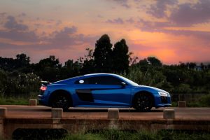 blue audi r8 v10 plus south africa