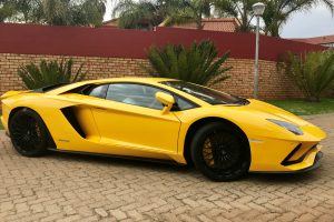 yellow lamborghini aventador s south africa