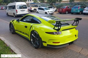 lime green porsche 991 gt3 rs south africa