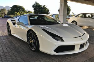 white ferrari 488 spider south africa