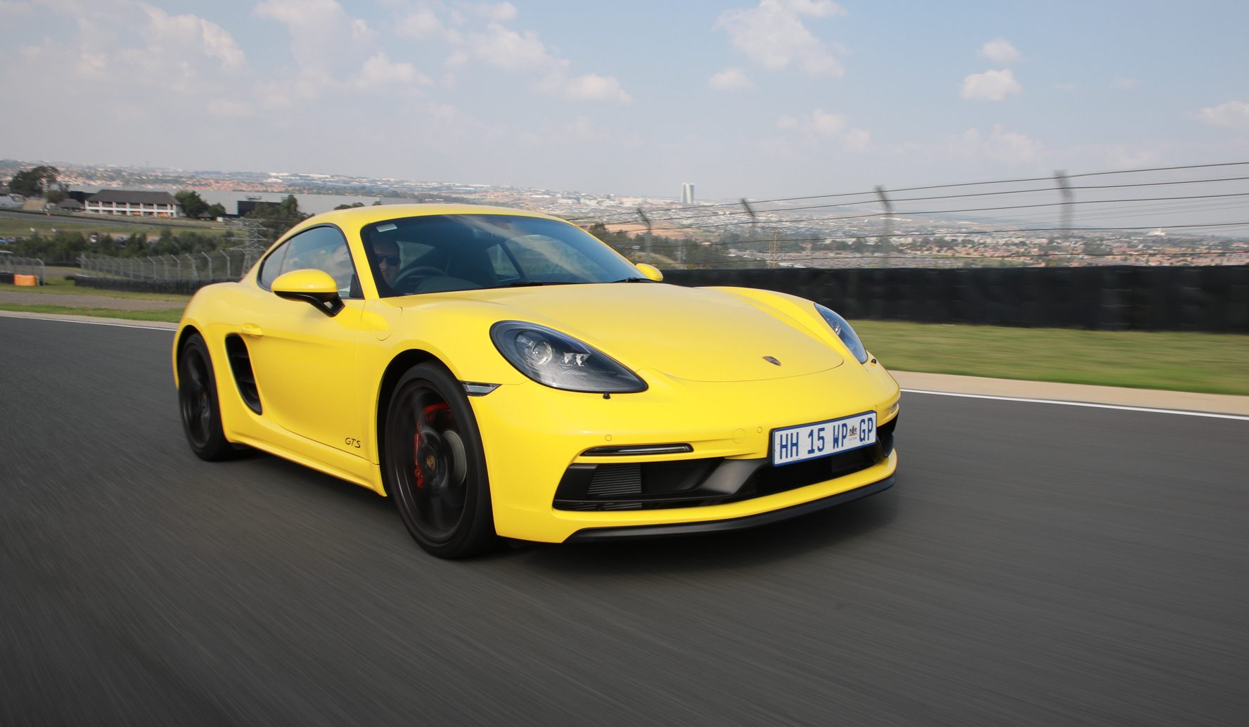 porsche 718 cayman gts racing yellow south africa kyalami