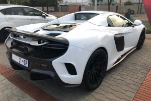 white mclaren 675lt spider south africa