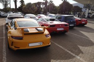 yellow porsche gt3 ferrari 458 italia south africa