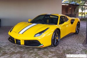 yellow ferrari 488 spider south africa
