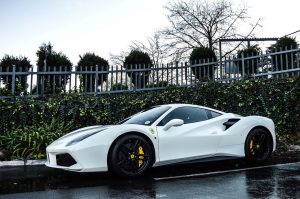 white ferrari 488 south africa