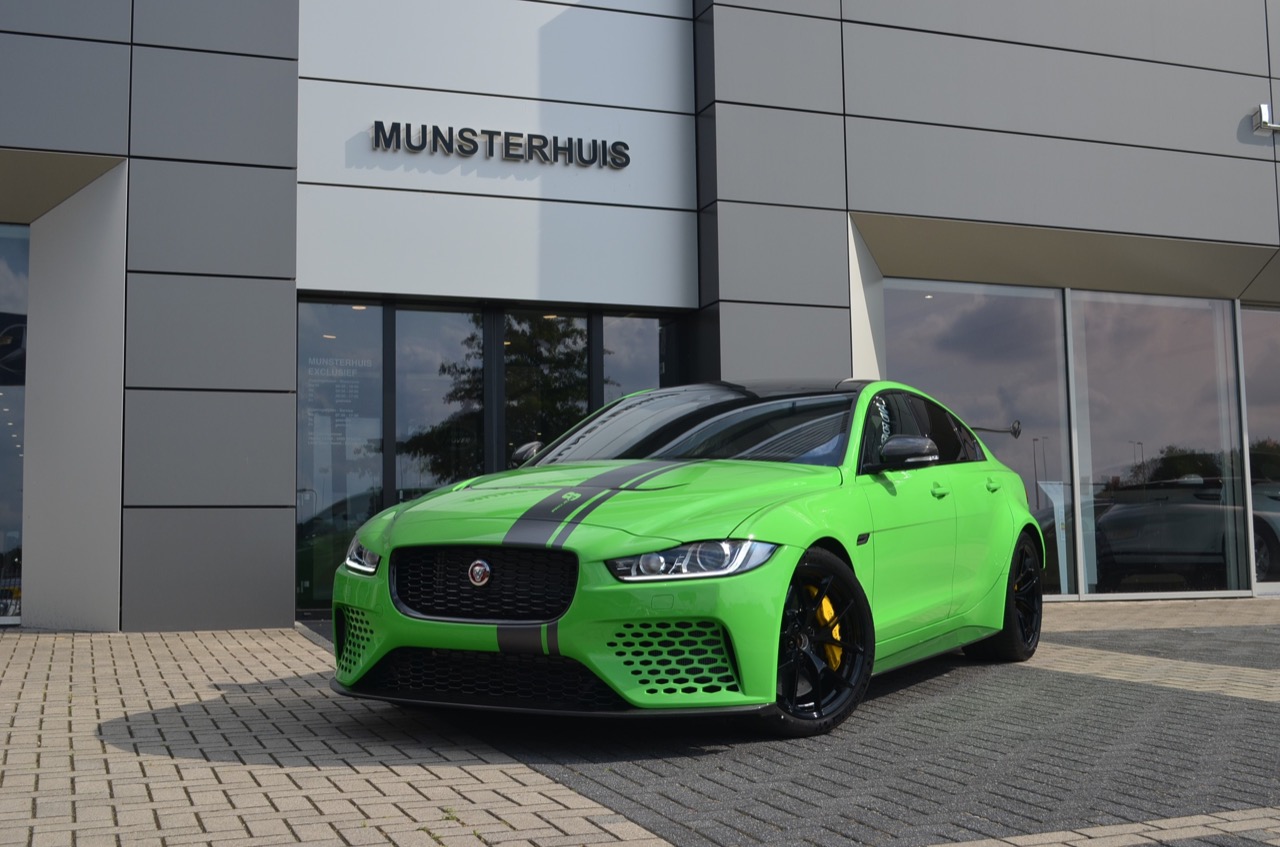 Jaguar XE SV Project 8 Gets Custom Verde Mantis Paint Job