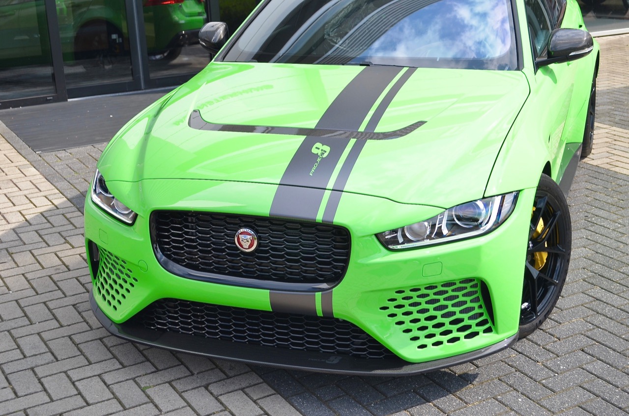 Jaguar XE SV Project 8 Gets Custom Verde Mantis Paint Job