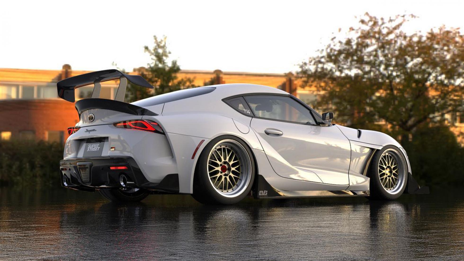 Wild and Wide Toyota Supra Headed for SEMA.