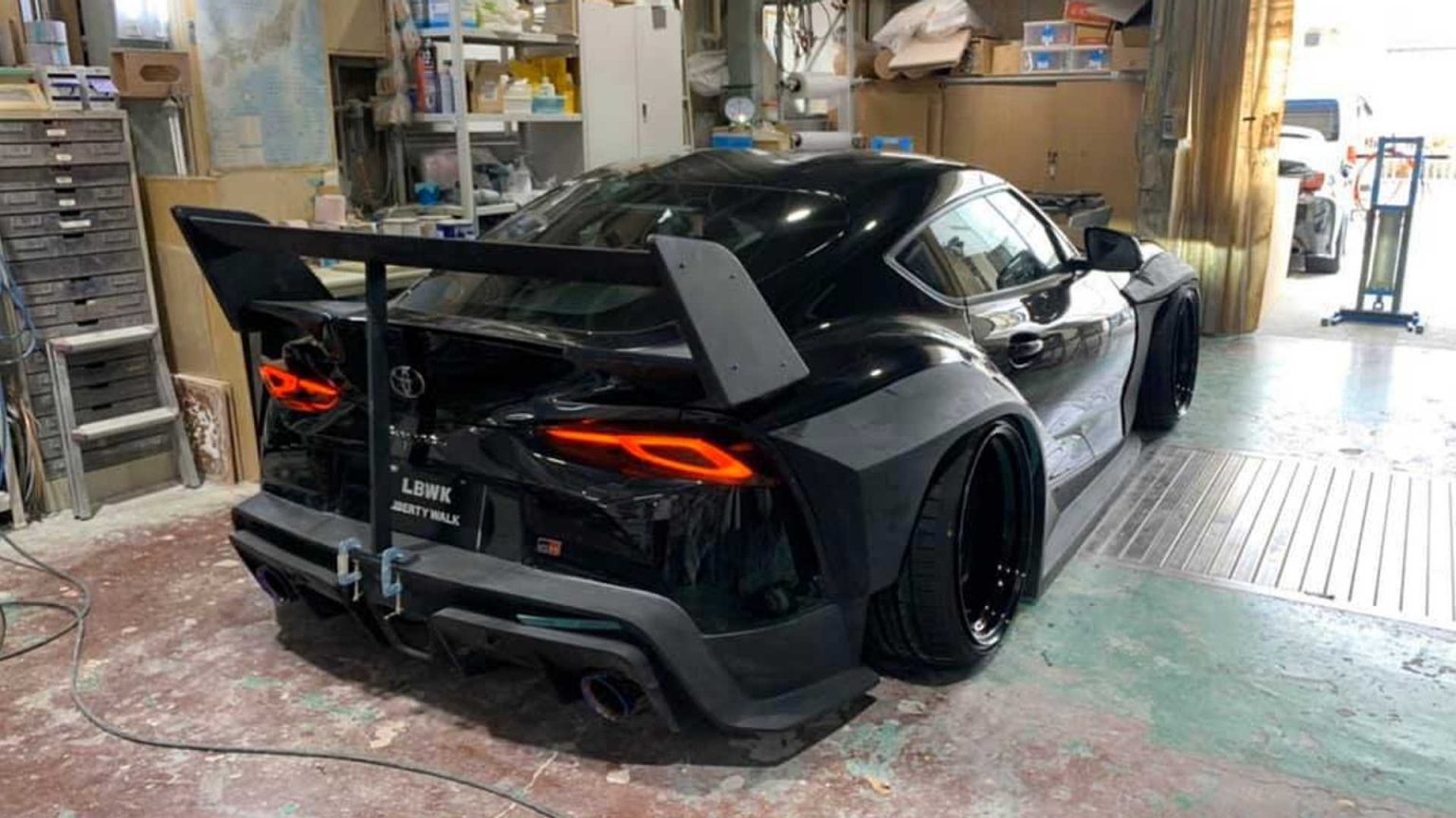 Liberty Walk Kit For The Toyota Supra Is Wide And Wild