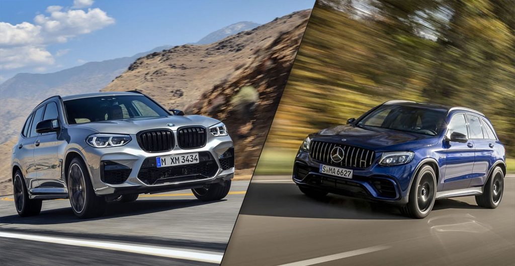 BMW X3 M Competition vs MercedesAMG GLC 63 S Acceleration