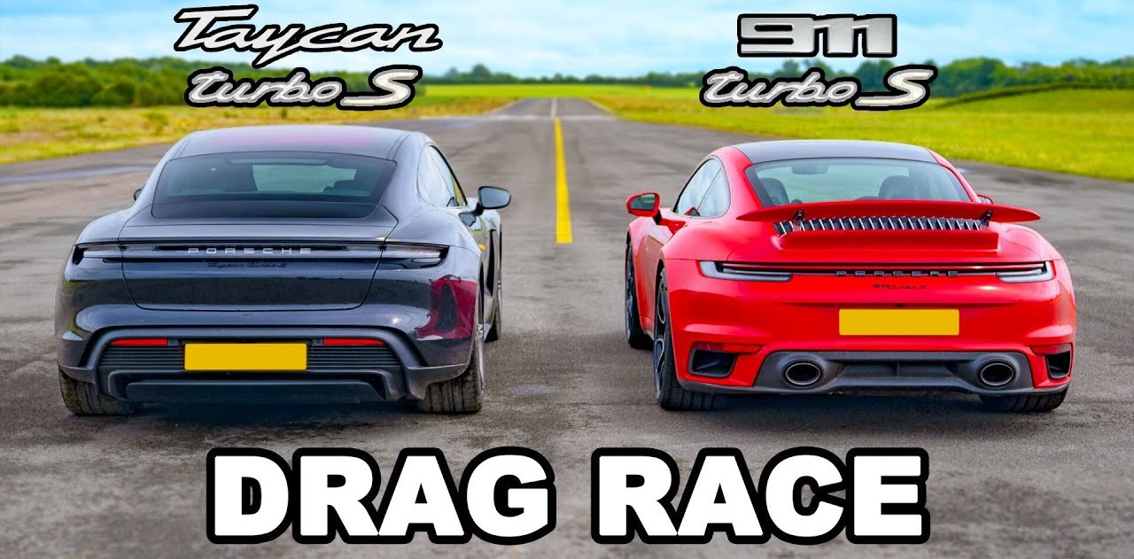 Porsche Turbo S Duel 911 vs Taycan