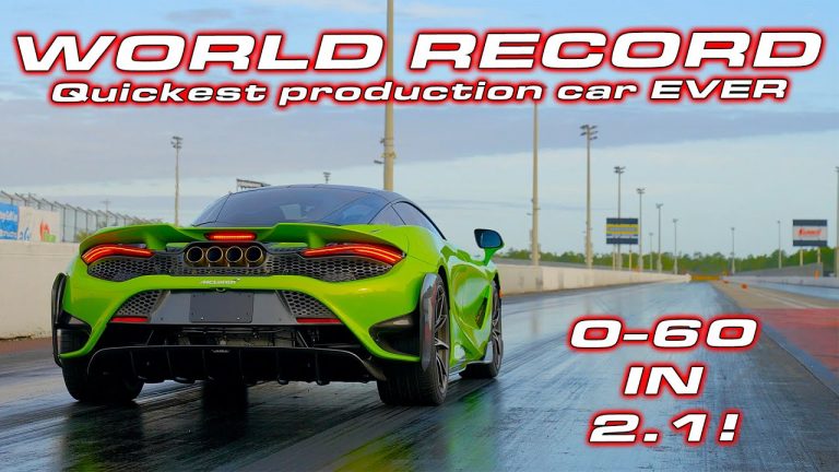 McLaren 765LT Fastest Production Car Ever Over 1/4 Mile