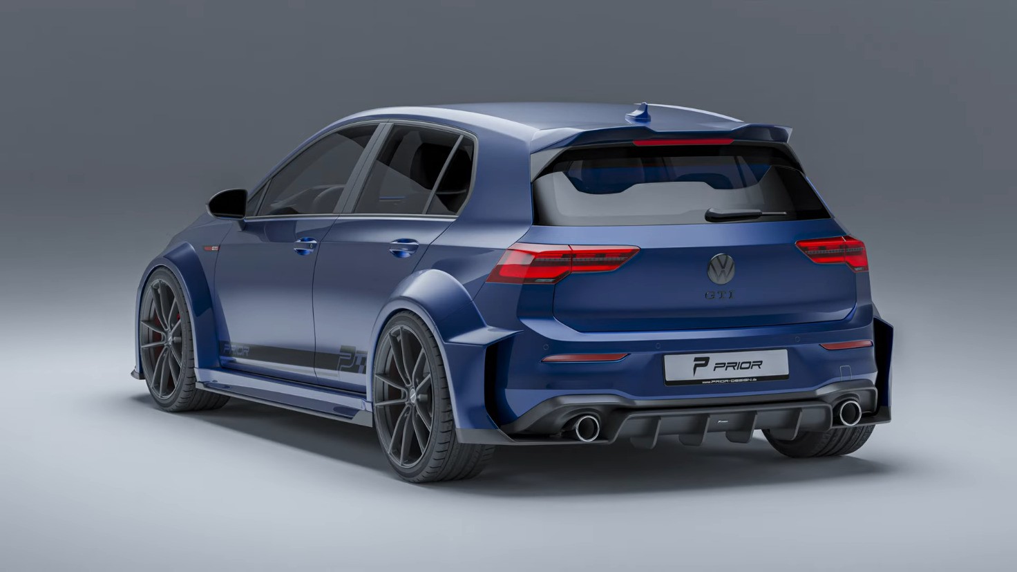 Volkswagen Golf 8 GTI Goes Wide With Prior Design Kit