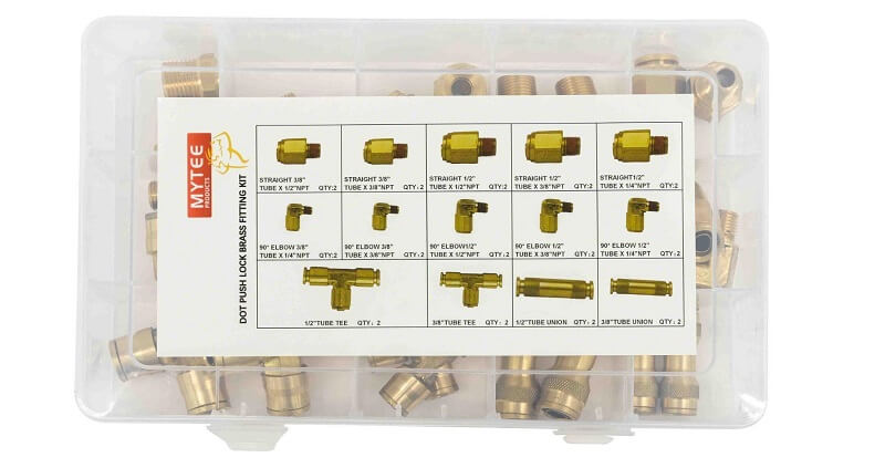 Air Brake Brass Push to Connect Kit